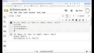 Python Lesson 6 Dictionary