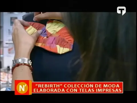 Rebirth colección de moda elaborada con telas impresas