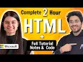 HTML Tutorial for Beginners | Complete HTML with Notes \u0026 Code
