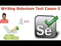 Selenium Tutorial For Beginners 29 Writing Selenium Test Cases Part-2 G C Reddy