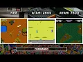 Nes vs Atari 2600 vs Atari 7800 Commando