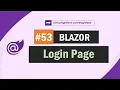 Blazor cookie authentication - login page