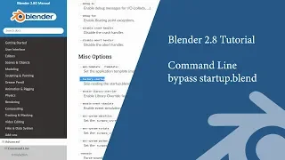 Blender in 60 Seconds Command Line - Factory Startup