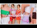 PRETTY LITTLE THING TRY ON HAUL mini skirts dresses shorts