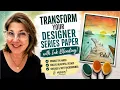 Transform your Designer Series Paper with Ink Blending