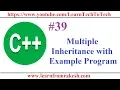 C Programming Multiple Inheritance with Example Program
