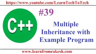 C Programming Multiple Inheritance with Example Program