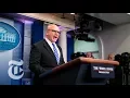 H R McMaster s White House Press Briefing Full The New York Times