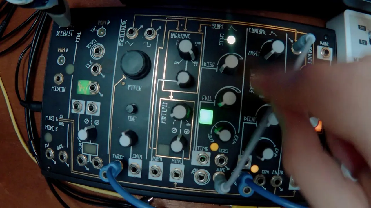 Explaining The Basics Of Modular Synthesis On A 0 Coast For My Mate.