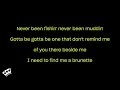 Tucker Wetmore - Brunette (Karaoke Version)