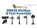 Budget Mailboxes MB600 Mailbox Post Assembly