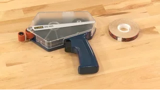 How to set up and use TAPE GUN | TAPE DISPENSER  From Walmart. 