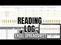 Reading Log Spreadsheet Excel