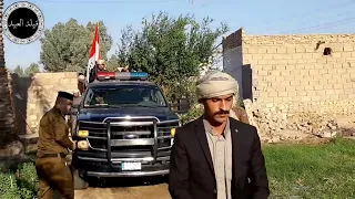 فرسان قبيلة العبيد يشيعون جثمان الشهيد عصام محمد العبيدي من مطار المثنى العسكري في بغداد إلى الانبار دندنها