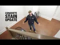 Stained Concrete Floor 1 year later