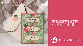 SVG File - Hooray Birt ay Card