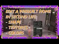 Painting and Editing a pre-built house in Second Life - Featuring the Trompe Loeil Bellamy Cottage