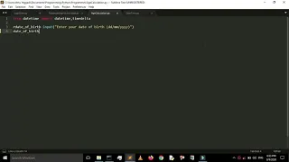 Python program for computing age calculation in days and with exact time