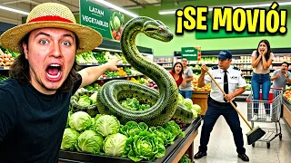HABÍA UNA ANACONDA EN EL SÚPER 😱🐍