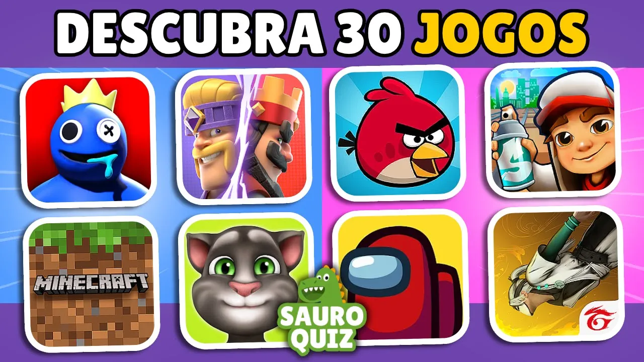 ???? ADIVINHE 30 JOGOS ONLINE | 99% das pessoas só acerta 20 #quiz