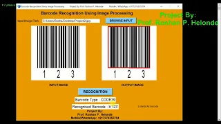 Barcode Recognition Using Python Project With Source Code Barcode Classification