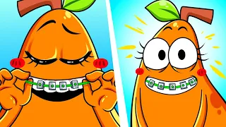 extra os trucos de belleza para chicas inteligentes liza comienza a usar frenillos pareja pera