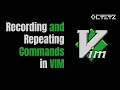 Recording and Repeating Commands in VIM macros