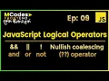 JavaScript Logical operators and Nullish Coalescing operator in Sinhala
