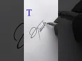 Download Lagu T letter signature style #signature #writing #howtosign