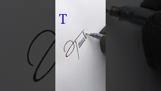T letter signature style