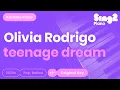 Download Lagu Olivia Rodrigo - teenage dream (Piano Karaoke)