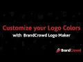 Customizing your Logo Colors with BrandCrowd Logo Maker