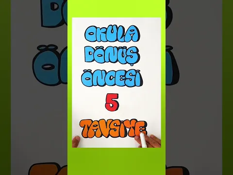 Okula Dönüş Öncesi 5 TAVSİYE! 🎯