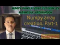 Numpy Bangla Numpy array creation Part 1 HSTU Cse TechBangla
