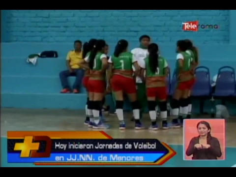 Hoy iniciaron jornadas de voleibol en JJ.NN. de Menores
