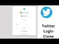 Create an Twitter Login Clone HTML CSS