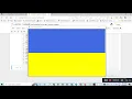 flag of Ukraine Python turtle library Python for beginners