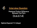 Maximum Product Difference Between Two Pairs - Leetcode 1913