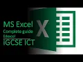 Edexcel iGCSE ICT - Full guide to MS Excel