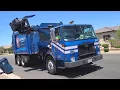 Republic Services of Las Vegas - 3 garbage trucks in Henderson 1712 1703 and 1536 Thursday route