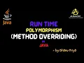 Runtime Polymorphism Method Overriding lec 47 Java Tutorial BhanuPriya