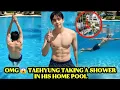 OMG! Taehyung Taking a Shower in His Home Pool—Fans Can’t Handle the Summer Heat