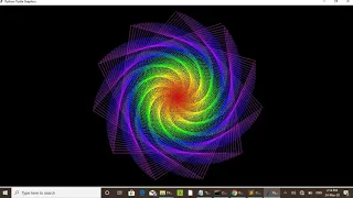 Python Turtle Graphics - Wonderful Geometrical Pattern