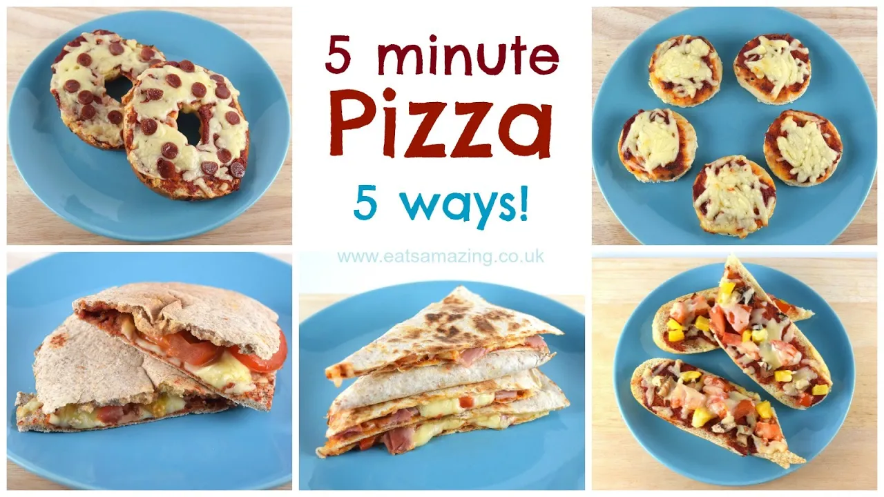 Easy Homemade Pizza Recipe - Five Ways!