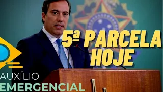 Auxílio Emergencial: 5° PARCELA ,  É HOJE