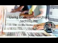 Using Boolean Searching Techniques