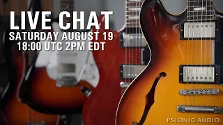Live Chat Saturday August 19 18 00 UTC 2PM EDT