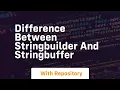 difference between stringbuilder and stringbuffer