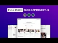 How To Create Full Stack Blog App Using Next JS MongoDB Backend Frontend and Admin Project