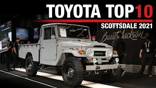 TOYOTA TOP 10 The marque s best-selling Toyota offerings at the 2021 Scottsdale Auction